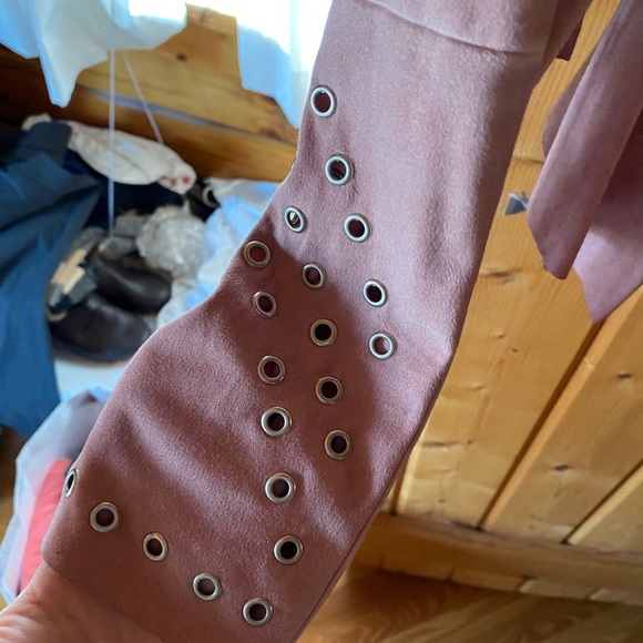 Guess pink suede jacket - Picture 2 of 5